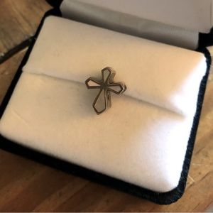 Pearlescent Cross charm